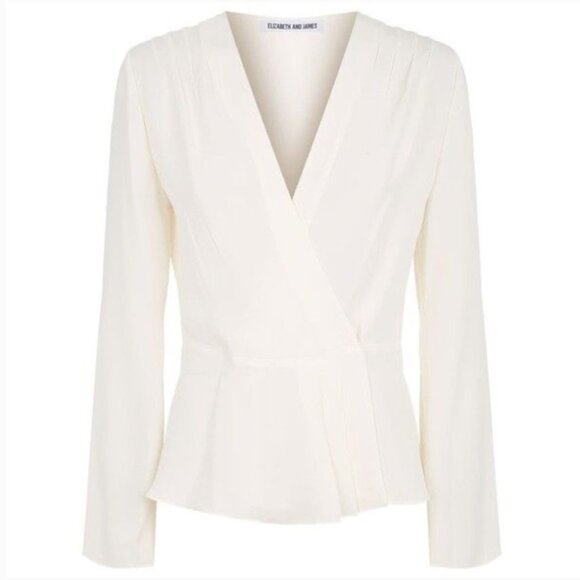 NWOT's Elizabeth and James Layla Wrap Blouse - Picture 3 of 7